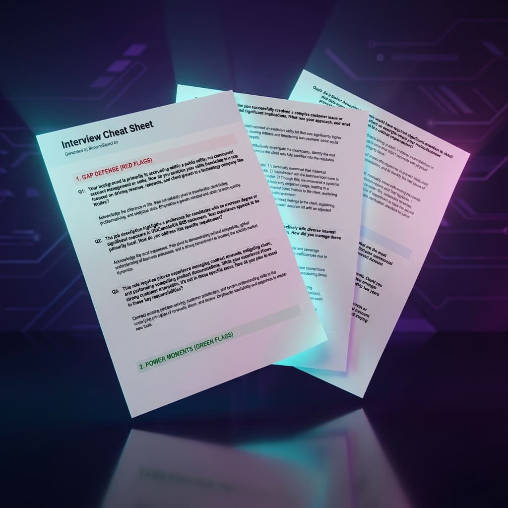 AI Interview Cheat Sheet - Custom 3D Render